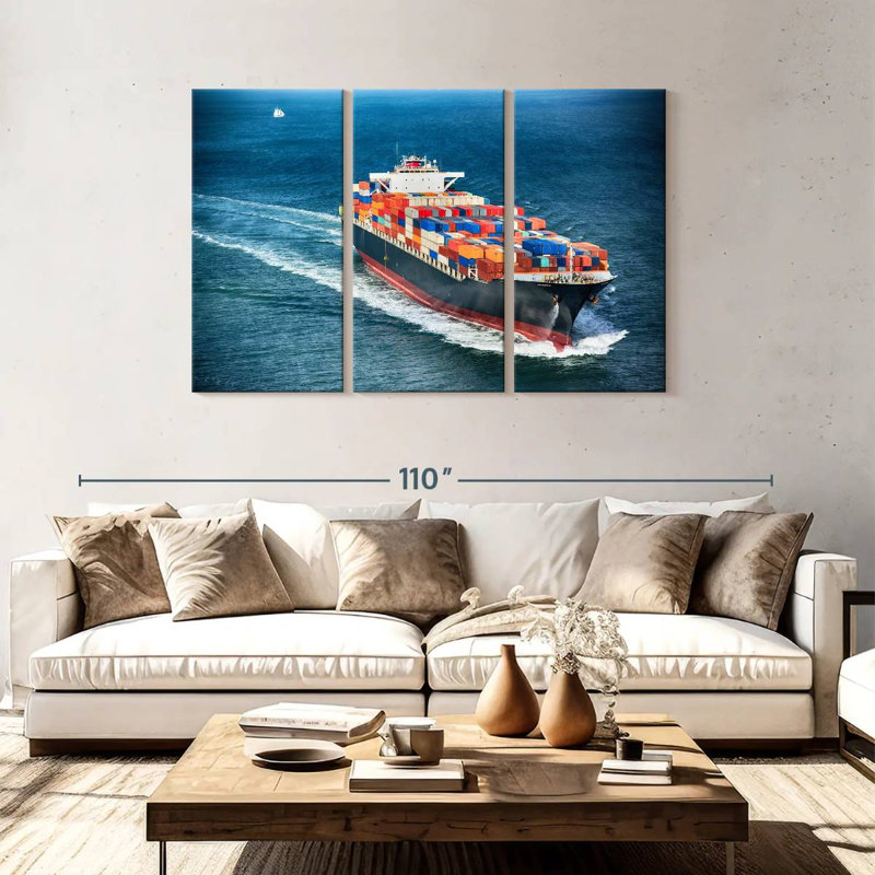 Mehar Ocean Ship, 48" H x 74" W