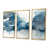Toile avec cadre flottant or