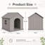 Grande niche pour chien résistante aux intempéries-264673621