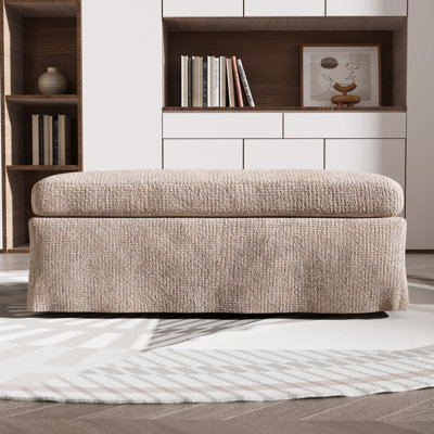 Repose-pieds rembourré avec housse