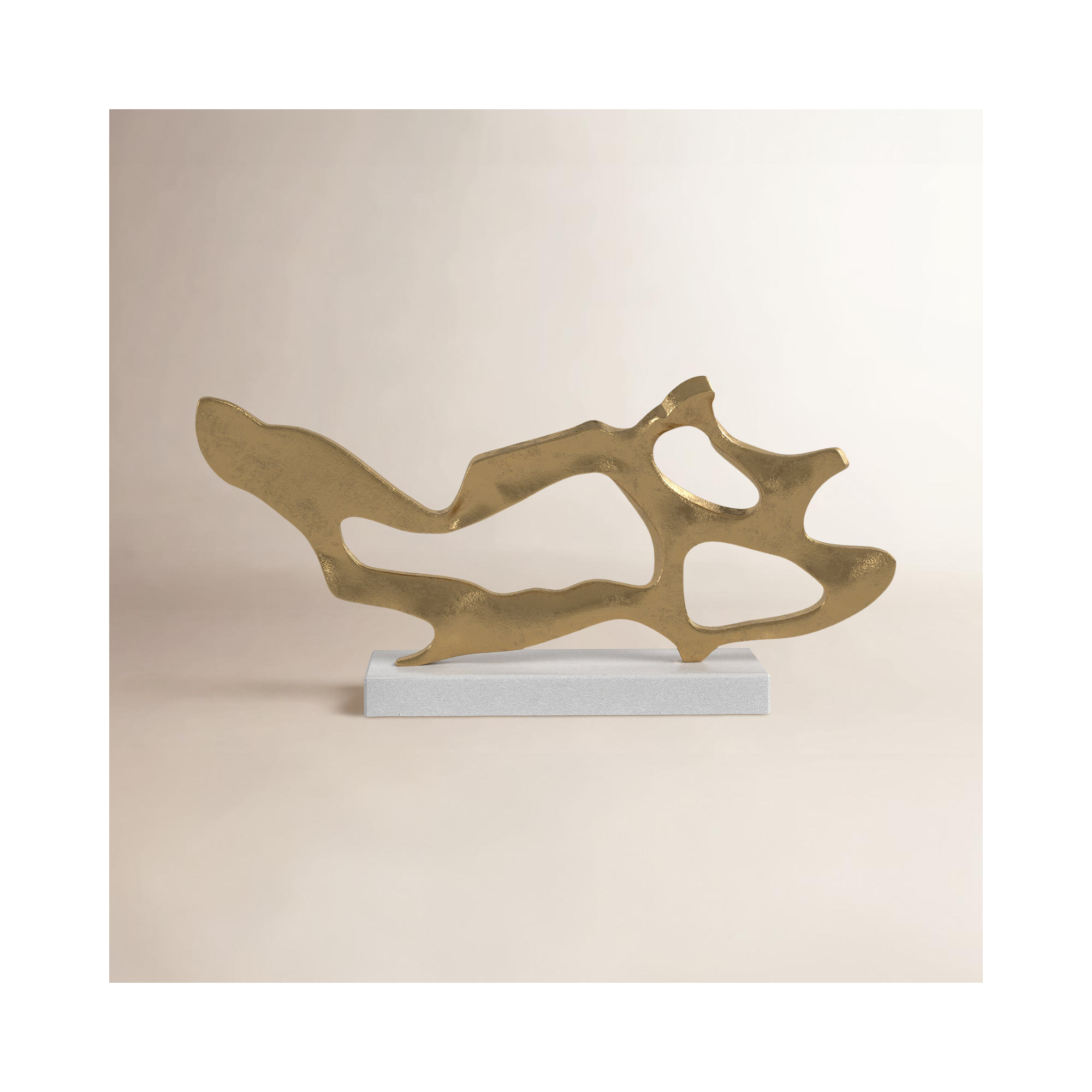 Pepita Golden Drift Abstract Sculpture