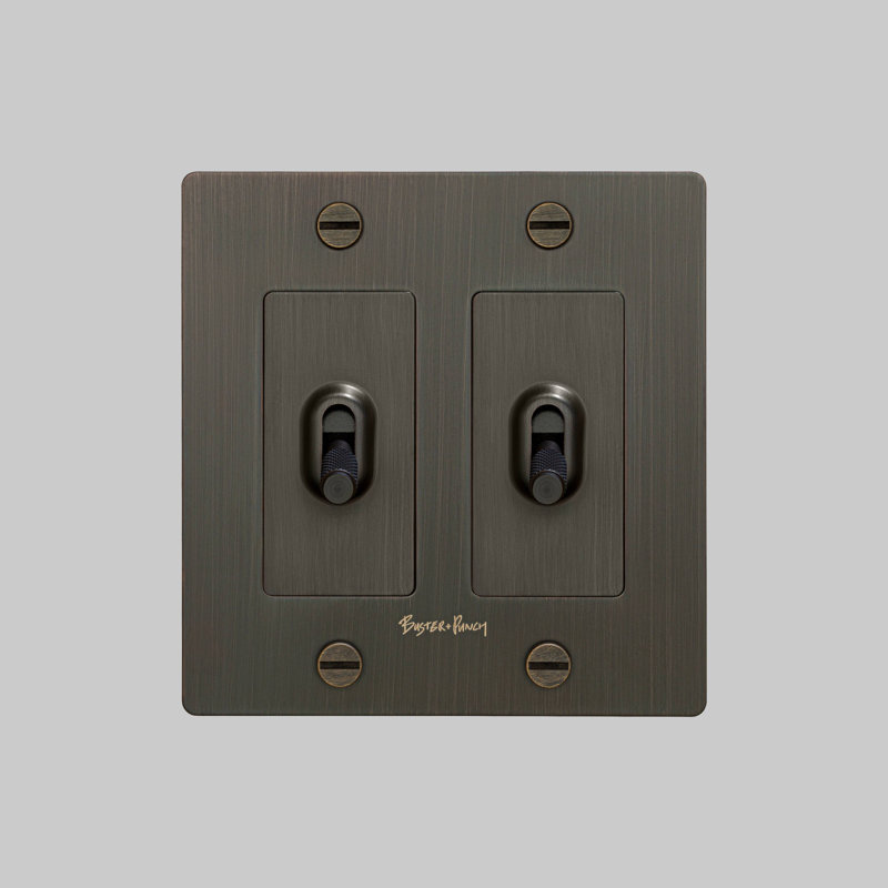 2G Toggle Switch / Logo, Bronze
