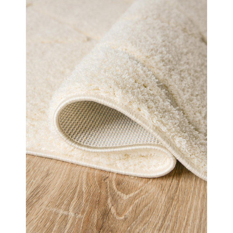 Cand Ivory Area Rug, Round 4'1"