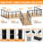 36In Cable Railing Level Post, Horizontal Drilled Deck Cable Railing Post For Deck & Stair Railing System, Matte Black Finish(Level Post)