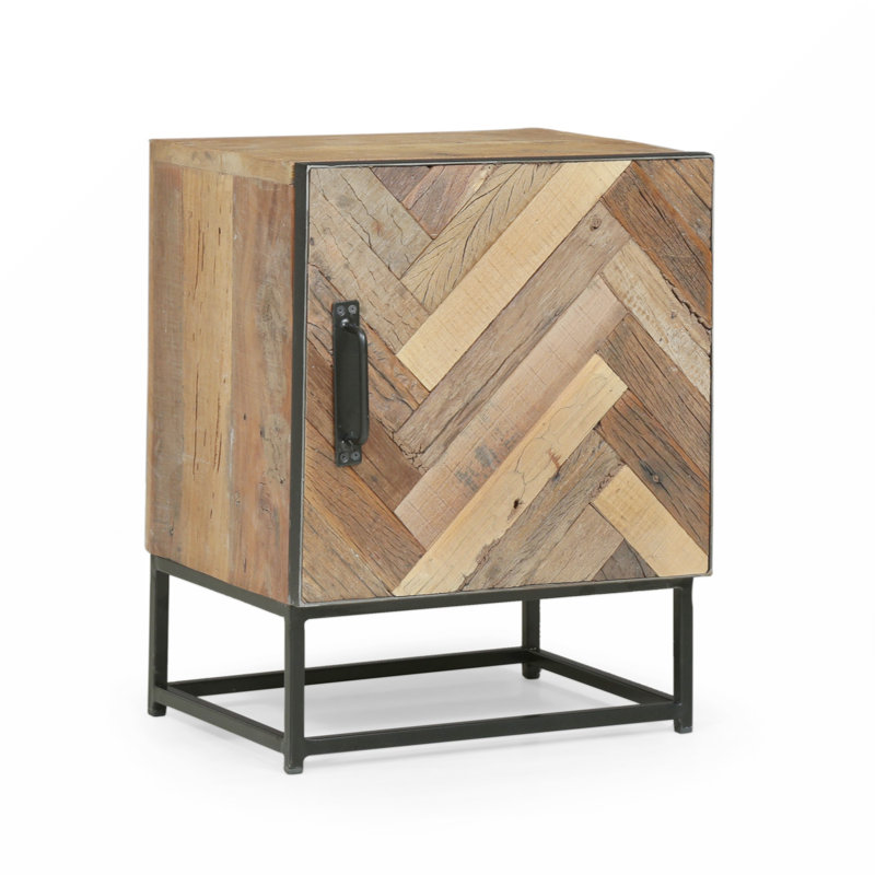 Table de chevet beige