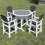 Ensemble de table de bar et de chaises Hdpe