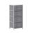 Melisaa 4 Drawer Vertical Storage Dresser with Cast Iron Frame, Wood Top and Fabric Drawers-92596368