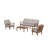 Mission 4 Piece Sofa Seating Group with Cushions-88752861-131207996