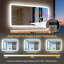 Rectangle Bluetooth Led Mirror With 3X Magnifing-833058391