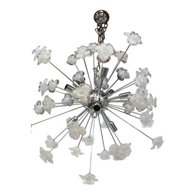 Lustre en acier à 10 lumières Murana