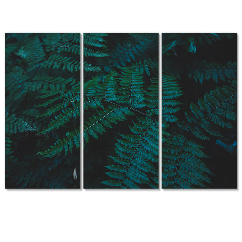 Brownies vert foncé - reproduction d'art sur toile tropicale, H 32 po x l 48 po x P 1 po