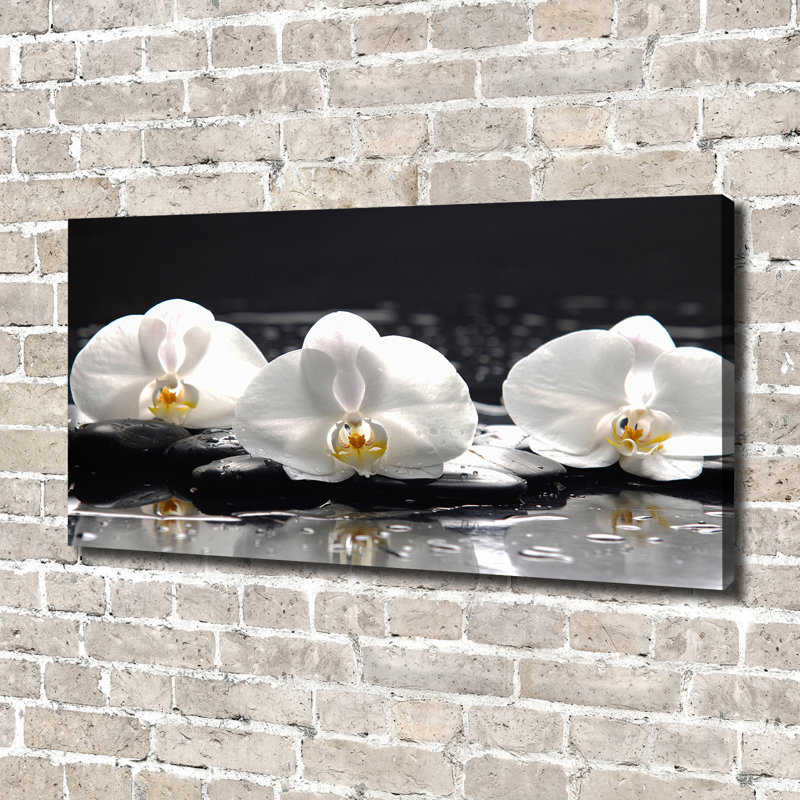 Orchid - No Frame Print on Glass, 70cm H x 140cm W x 2cm D, Canvas