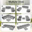 Canapé modulaire d'extérieur 100,4 po en métal-999785931
