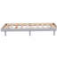 Base de lit plateforme flottante de conception moderne pour lit gris