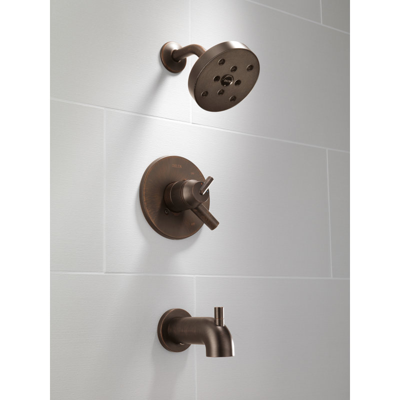 Trinsic 17 Series Dual-Function Tub Shower Faucet Set, H20kinetic Shower Handle Trim Kit, Oil Rubbed Bronze