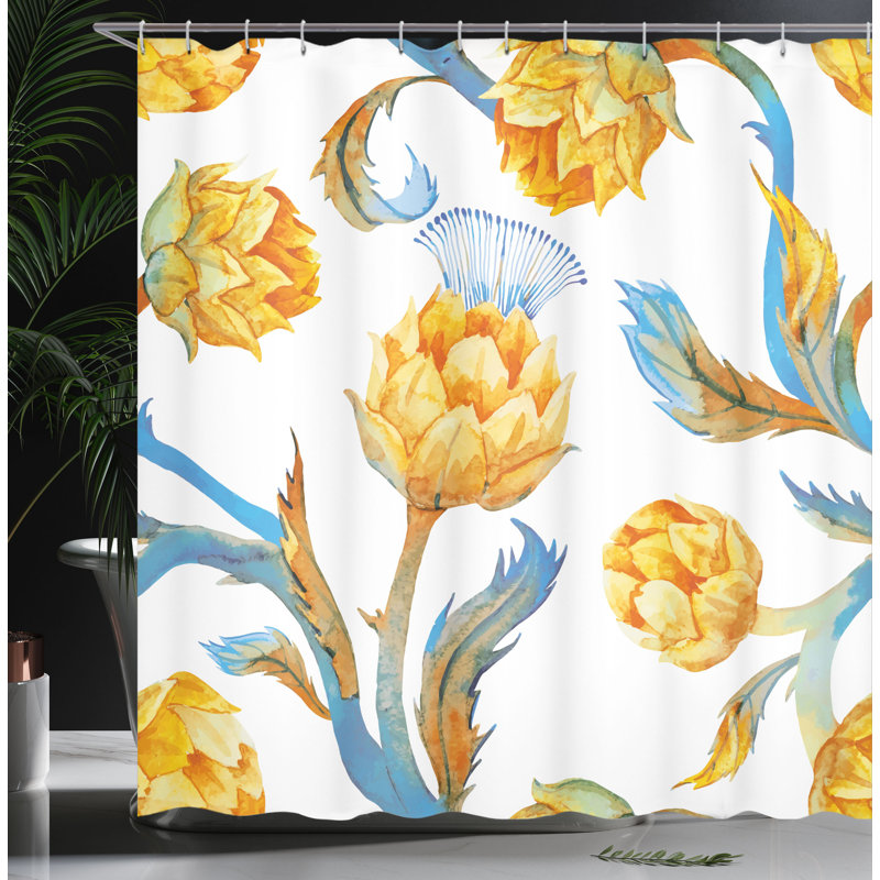 Shower Curtain with Hooks Included