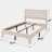 Modern Solid Pine Platform Queen Bed Frame-682227717-682227719