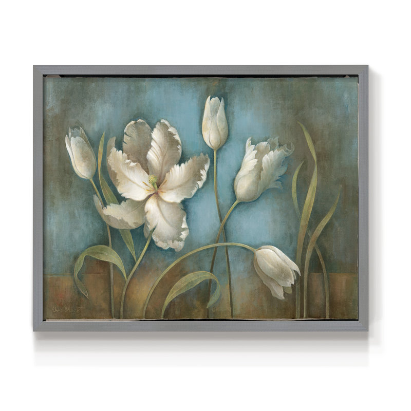 Tulipe, mélodie, reproduction encadrée, 8" H x 10" W, Grey