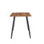 Table de salle à manger minimaliste moderne de 119 cm (47 pouces) en MDF couleur bois, pieds en métal. Petite table pouvant accueillir de 4 à 6 personnes (idéale pour la maison et la cuisine). Convient également comme bureau d'ordinateur ou table de cuisine.