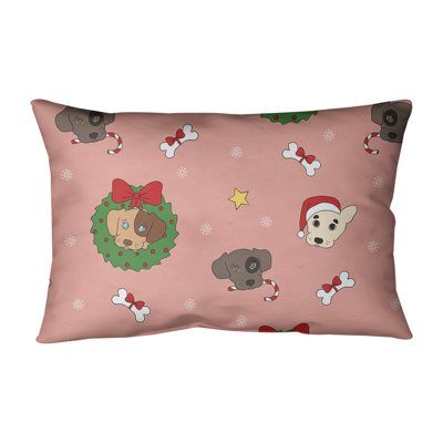 Coussin lombaire pour chiens de noël