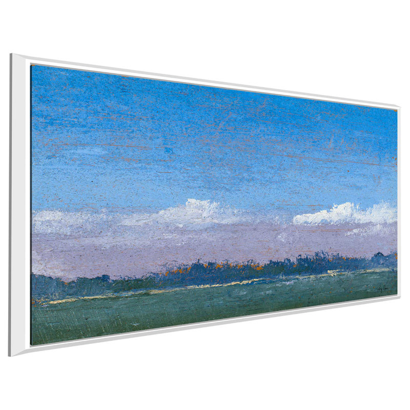 «Distant Views», reproduction de peinture à l'huile sur toile encadrée, H 21,5 po x l 33,5 po x P 2 po