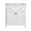 Ensemble de meuble-lavabo moderne 60 po avec lavabos doubles (séparés), lavabos doubles en céramique, tablette réglable, portes à fermeture en douceur et tiroir rabattable - Solution de salle de bain moderne pour salles de bain spacieuses-114864655