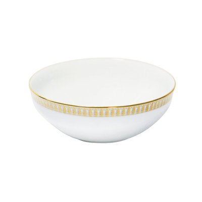Plumes Porcelain Salad Bowl