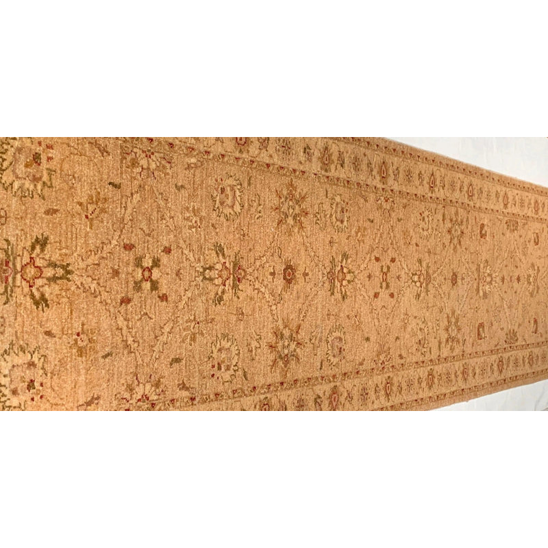 Hand Woven Cotton and Wool Oriental Area Rug