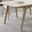 Modern Matte Rock Plate Dining Table Chair Set 4 - Person Four Leg Dining Set-100897401
