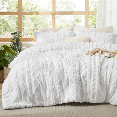 Ensemble d'édredon touffeté Boho
