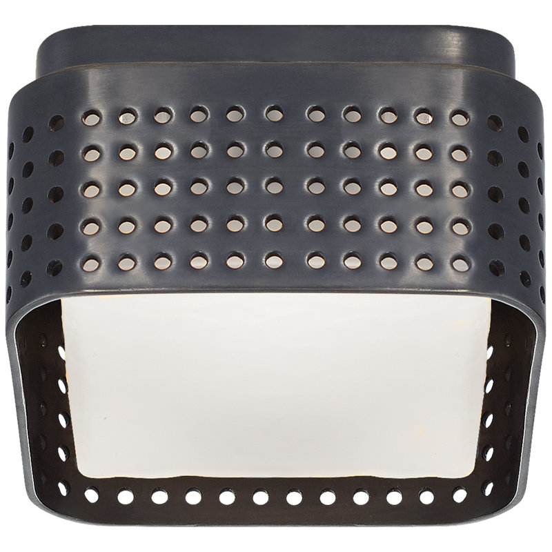 Kelly Wearstler Precision 4.5" Solitaire Flush Mount, Bronze