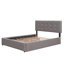 Lit plateforme tapissier avec 2 tiroirs et lit gigogne Bridger