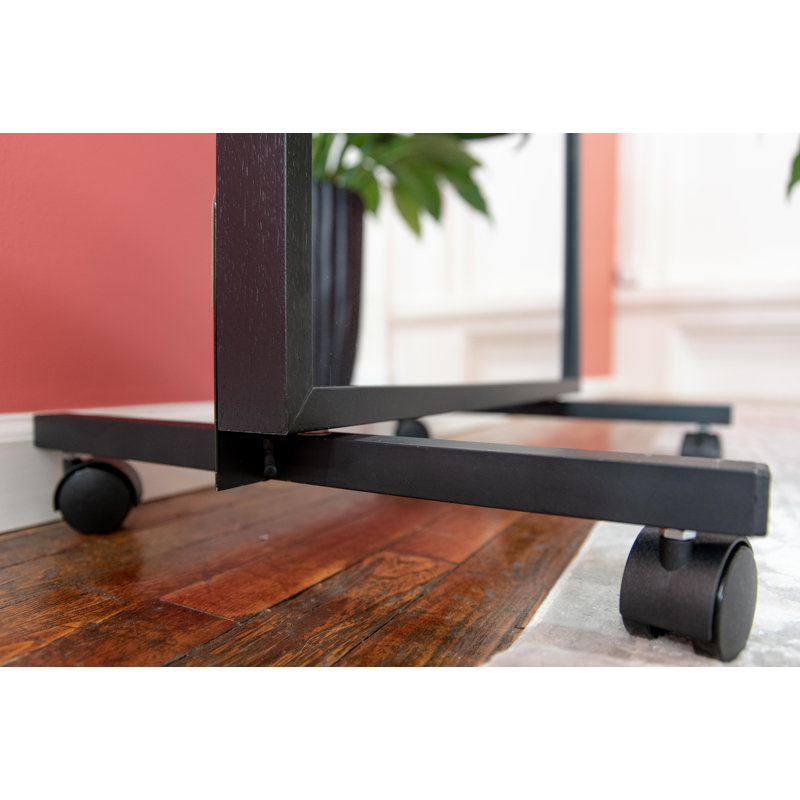 LiteMirror with Wood Frame and Rolling Stands, 84" x 48"
