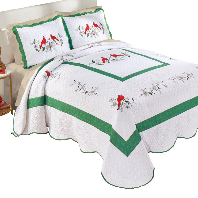 Couvre-lit Cardinal Holly, Ensemble de courtepointe simple