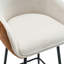 Tabourets de bar de 26,5 po de style moderne à hauteur de comptoir avec revêtement confortable et pieds en métal durables pour une assise stable et élégante