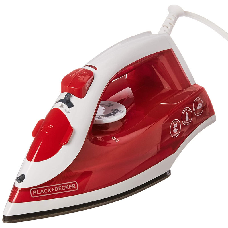 Black & Decker Compact Steam Iron, Red