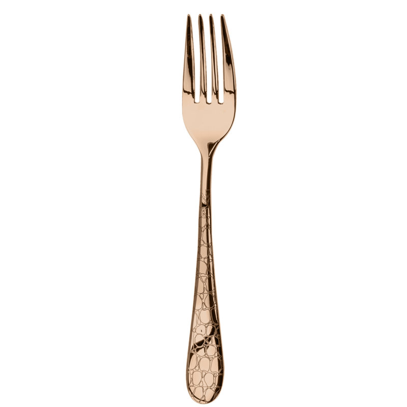 Coccodrillo Dessert Fork - 12 Pieces, Bronzo