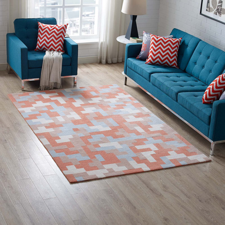 Modway Andela Interlocking Block Mosaic Area Rug