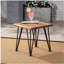Table d'appoint en bois et métal Zion