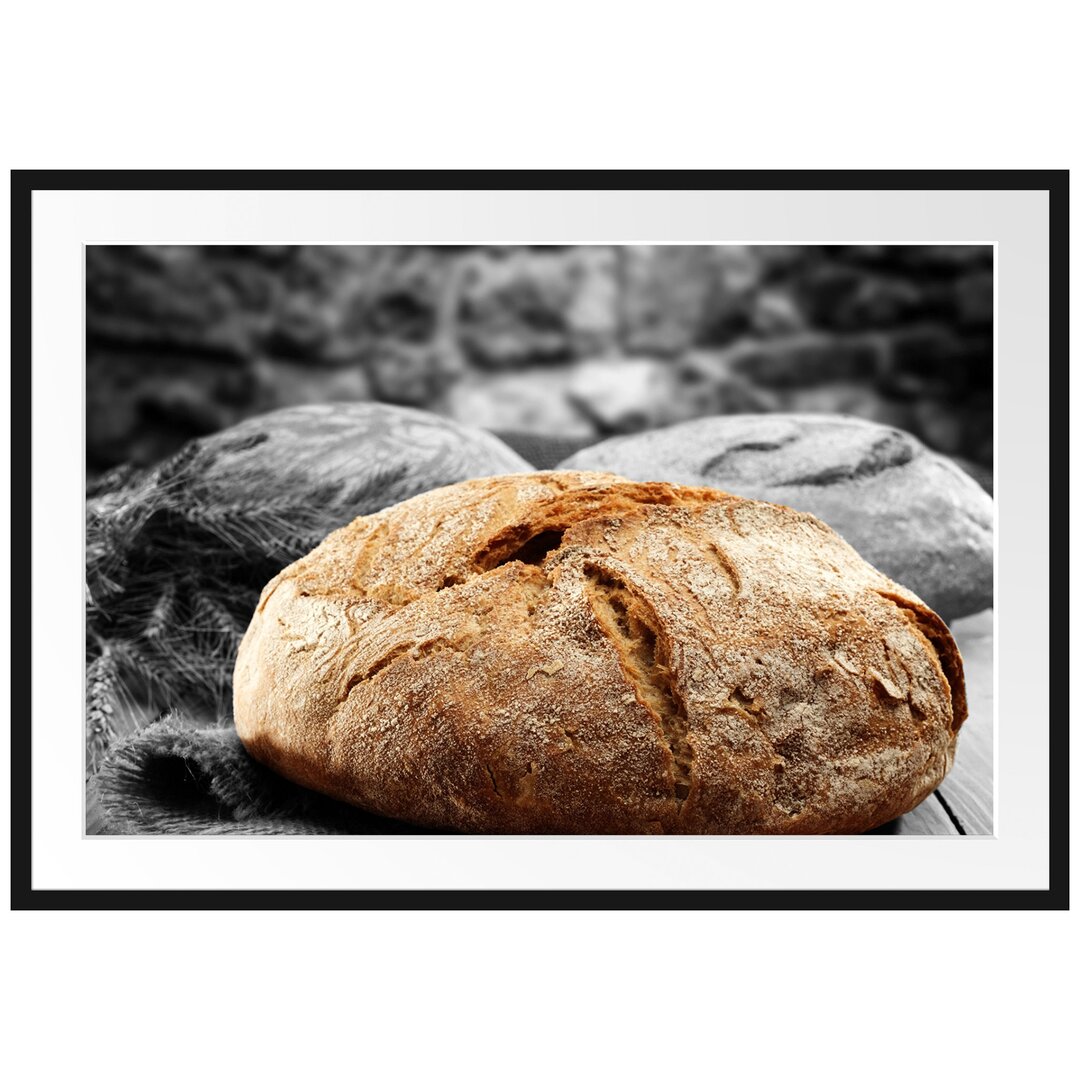 Gerahmtes Poster Knuspriges Brot