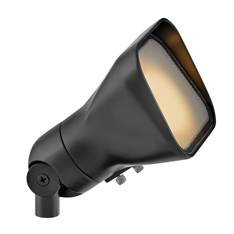 Accent 120V GU10 Outdoor Flood Light, Satin Black