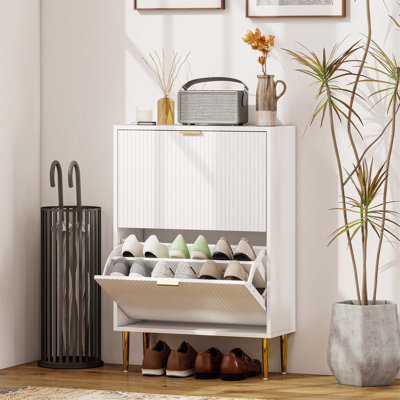 Flip Down Shoe Storage