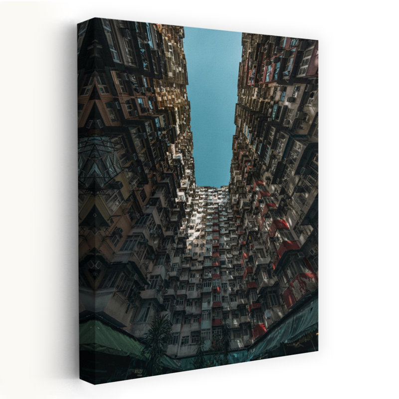 «Monster Mansion», art mural abstrait contemporain, H 18 po x l 12 po