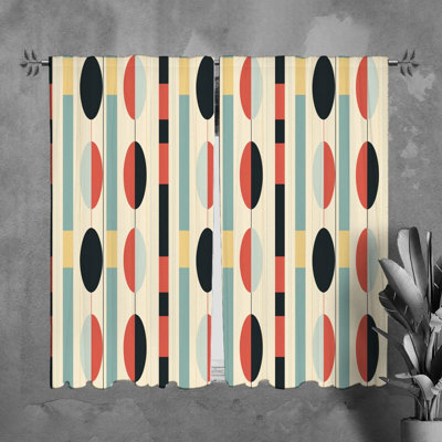 Paire de rideaux obscurcissant en polyester Yasline