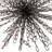 Iron Metal Orb with Abstract Chain-Link Burst Design Modern Decorative Sculptural Accent Contemporary Art Object-259226452-259226455
