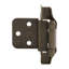 Recouvrement semi-dissimulé à fermeture automatique de 1/4 po, cadre frontal de 3/8 po à fermeture automatique - Bronze rétro - charnières de porte d'armoire (ensemble de 2)-9114308-125347318