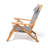  Reclining Beach Chair with Cushion-1183997066