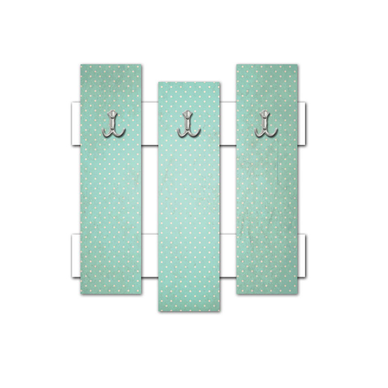 Portemanteaux mural blanc / vert Carsdale