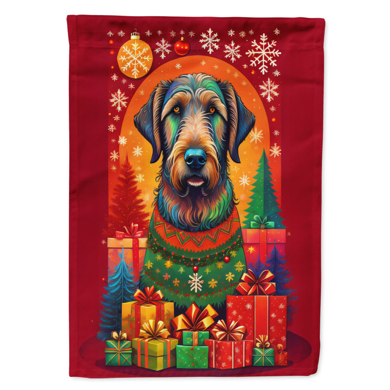 Double Sided 40'' H x 28'' W Polyester Christmas House Flag