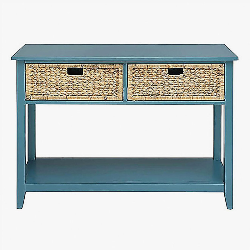 Table basse à base bleu foncé